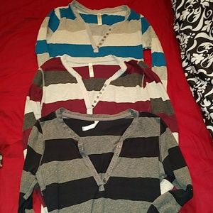 Three striped long shirt